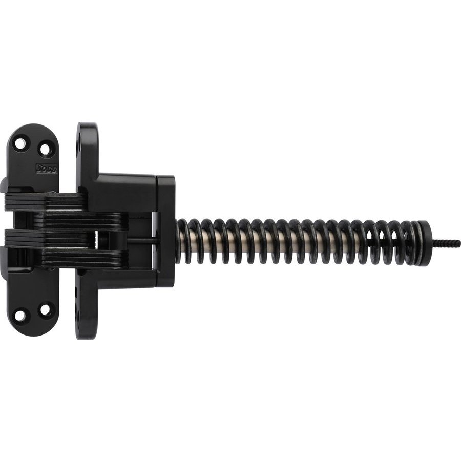 Soss 218ICUS19, 218 Invisible Spring Closer Hinge Black ECoat