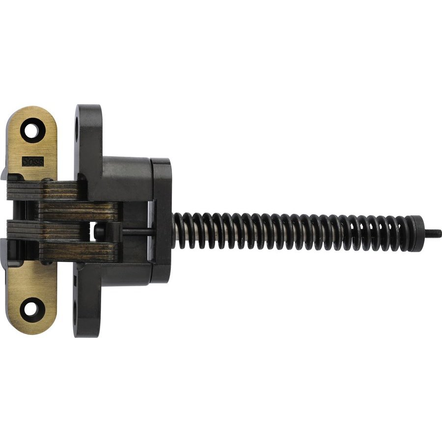 Soss 216ICUS5, 216 Invisible Spring Closer Hinge Antique Brass