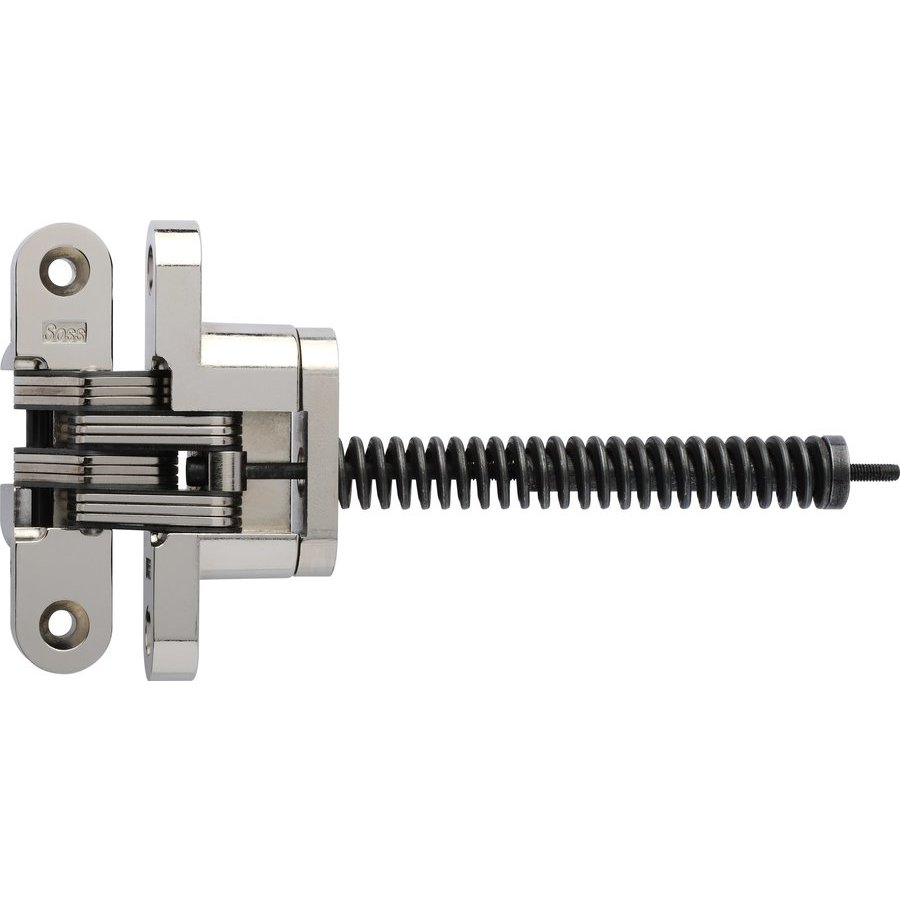 Soss 216ICUS14, #216 Invisible Spring Closer Hinge Bright Nickel ...