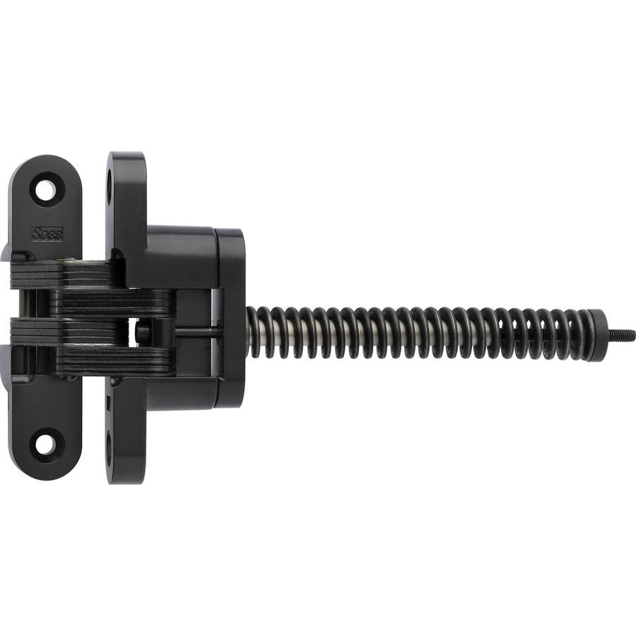 Soss 216ICUS19, 216 Invisible Spring Closer Hinge Black ECoat