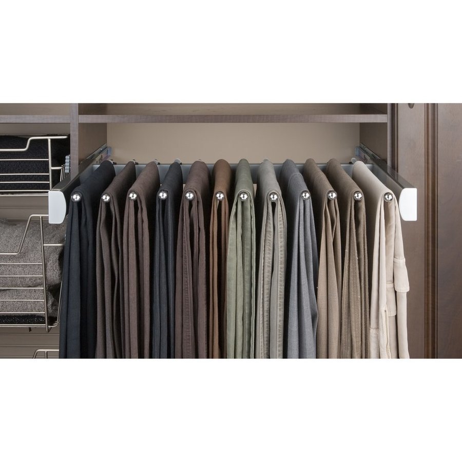 RevAShelf PSCSL3014SCSN1, 30 Inch Width PullOut Pants Rack w/Soft