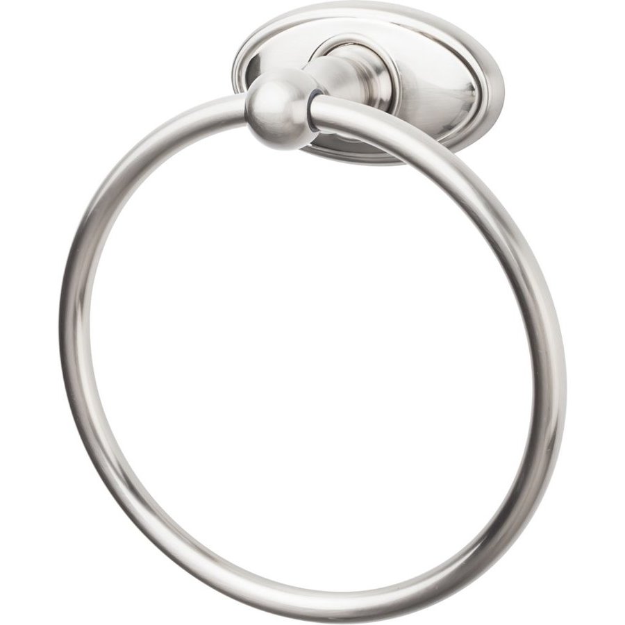 Top Knobs ED5BSNC, 6-1/8 Inch Diameter Edwardian Towel Ring with Oval ...