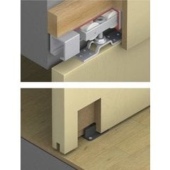 Hafele 941.20.008, Junior 120/A Sliding Door Hardware System for 1-Leaf ...