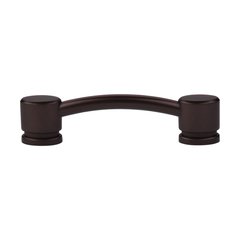 Top Knobs 3 3 4 Inch Center To Center Sanctuary Oval Thin Cabinet Pull Flat Black Tk63blk Cabinetparts Com