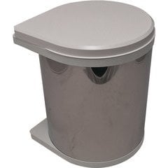 Hafele 502.73.900, 31.7 Quart Euro Cargo 30 S Waste Bin Pull-Out, Light ...