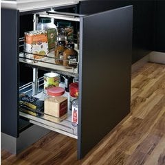 Kessebohmer Pantry Pull-Out Full Extension Frame and Trays