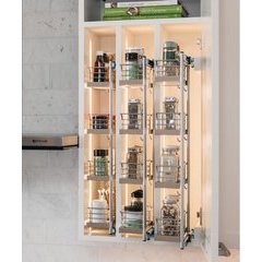 SpaceAid Pull Out Spice Rack Organizer with 20 Jars, Heavy Duty Slide Out  Seasoning Organizer for Kitchen Cabinets, with 801 Labels and Chalk Marker
