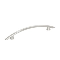 Hickory Hardware Maniglia Zephyr 128 Mm Satin Nickel: Tirella Per Mobili E Cassetti, Collezione Zephyr, Finitura Nichel Satinato.