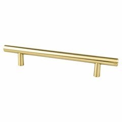 25% OFF Berenson Tempo 5-1/16 Inch Center to Center Cabinet Pull, Modern Brushed Gold, Steel Bar Design, Transitional Style, Perfect for Versatile Home Decor