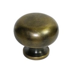 Classic Small Solid Cast Brass Knob 3/4 K32-B321SB
