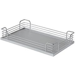 Storage Tray, Arena Plus, for 88 lbs. Weight Capacity Pantry Pull-Out and Base and Corner Units, Chrome/Gray, Depth: 295 mm (11 5/8&quot;)