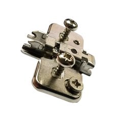Blum EXPANDO Mounting Plate Clip – 174H7100E, Cruciform, 0mm Spacing, Nickel