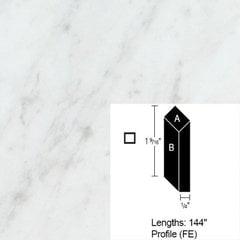 14% OFF Wilsonart Bevel Edge, White Carrara, 4 ft (Pack of 3)