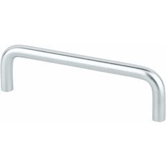 25% OFF Berenson Zurich 4 Inch Center to Center Brushed Chrome Pull, Contemporary Steel Pull for Cabinets and Drawers