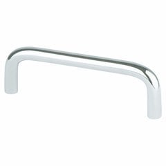 Berenson Zurich 3 1 2 Inch Center To Center Brushed Nickel Pull 6242 2bpn P Cabinetparts Com