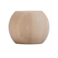 Large Ball Bun Foot 4 inch H-Maple