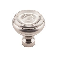 Top Knobs TK882BSN, 1-1/4 Inch Length Devon Brixton Button Cabinet Knob ...