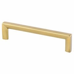 25% OFF Berenson Metro 5-1/16 Inch Center to Center Cabinet Pull, Contemporary Style, Modern Brushed Gold Finish, Zinc Material