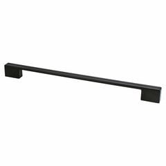 Berenson Skyline 8-13/16 Inch Center to Center Matte Black Cabinet Pull ...