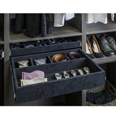 Jewelry storage organizer w/5 trays, 15 1/8 x 8 3/8 x 7 5/8H