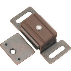 Hickory Hardware 1-7/8 Inch Magnetic Catch, Statuary Bronze P649