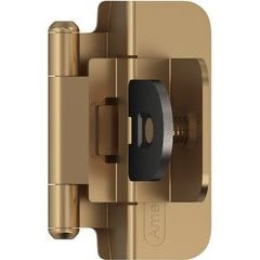 15% OFF 3/8 Inch Inset Self Closing Double Demountable Hinge, Champagne Bronze, Pair