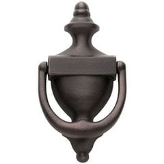 4 Inch Center to Center Door Knocker, Distressed, Oil Rubbed Bronze