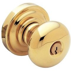 Emtek 8221PUS7, Providence Door Knob 2-3/8 Inch Backset Privacy With Rectangular  Rose for 1-1/4 Inch to 2 Inch Door, French Antique Brass