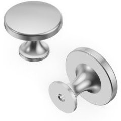 Forge 1-3/8 in. Dia Chrome Cabinet Knob Forge 1-3/8 in. Dia Chrome Cabinet Knob