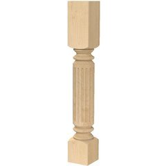 Brown Wood 01230240HM1, 5 Inch Square x 35.25 Inch Height Large ...