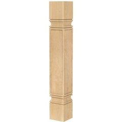Brown Wood 01515028WK1, 5 Inch Diameter x 34.5 Inch Height Large ...