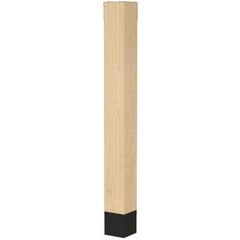 marron様 Brown Wood 01723001HMCR1, 3 Inch Square x 29 Inch Height