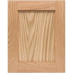 Cabinet Door Sample, Clear Coat Hickory Square Raised Panel, 12