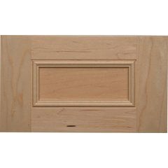 Cabinet Door Sample, Unfinished Hickory Square Raised Panel, 12 Width x  15 Height