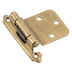 15% OFF Variable Overlay Hinge Burnished Brass-Sold Per Pair