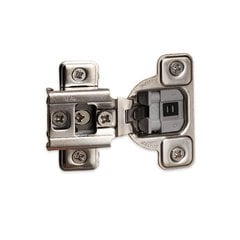 Y&Y Decor 1/2" Overlay Soft Close Face Frame Cabinet Hinge - Satin Silver, Steel