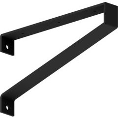 Federal Brace 30430 Cascata 16 in. x 16 in. Stainless Steel Hidden Bench Bracket