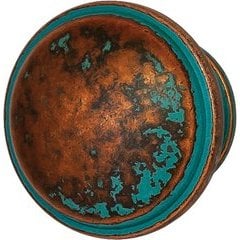 20% OFF 1-7/16 Inch Diameter Bungalow Round Cabinet Knob, Rustic Copper