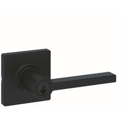 Kwikset 405CSLSQT-514S, Casey Door Lever with Square Rose Entry