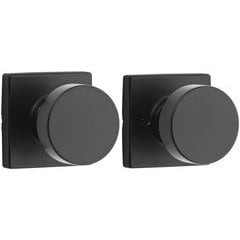 Viaggio 621411 - Roseta Quadrato Para Puerta  2-34 Pulgadas, Pasaje Con Palanca Moderna Color Gris Titanio