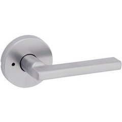 Kwikset Halifax Satin Brass Round Keyed Entry Door Handle Handle Featuring SmartKey Security - View #9
