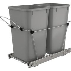 Rev-A-Shelf RV-15PB-2 S, 27 Quart Double Trash Pull-Out Waste Container ...