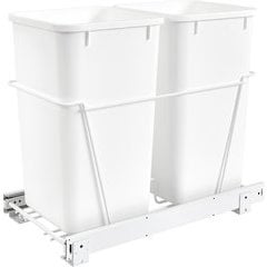 Rev-A-Shelf RV-18PB-2 S, 35 Quart Double Trash Pull-Out Waste Container ...