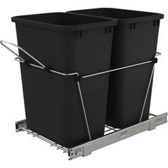 Rev-A-Shelf RV-15PB-2 S, 27 Quart Double Trash Pull-Out