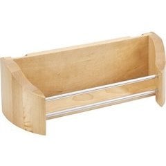 10-3/4 Inch Width Cabinet Door Wood Storage Tray with Screw-In Clips 