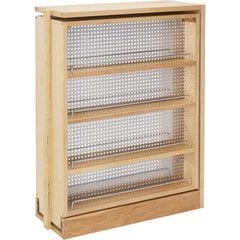 Rev-A-Shelf Kitchen, Desk or Vanity Base Cabinet Pullout Filler Organizers  w/ Perforated Accessory Hanging Panel