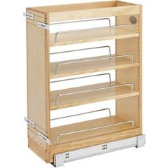Rev-A-Shelf 4WDR-24H-1, 20-1/2 inch Width Wood Drying Rack Without Slides, Min. Cabinet Opening Width: 21 inch, Light Brown
