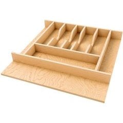 Rev-A-Shelf 4WCT-18SH-1, Right Fit Wood Cutlery Tray Insert for 18