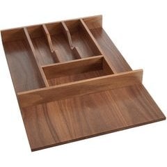 Rev-A-Shelf 4WCT-WN-1SH, Walnut Wood Cutlery Tray Insert, 2-3/8