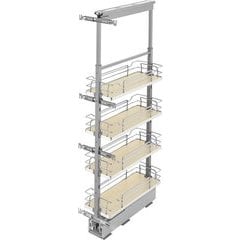 15-Full Extension Pull-Out Pantry System, Chrome, 5258-14 CR